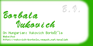 borbala vukovich business card